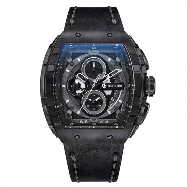 Expedition 6782 Full Black Man Leather MCLIPBA